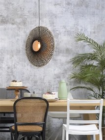Lustra suspendata din bambus KALIMANTAN vertical M, 60cm