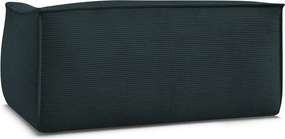 Canapea albastru-închis cu tapițerie din catifea reiată 170 cm Giorgia – Bobochic Paris