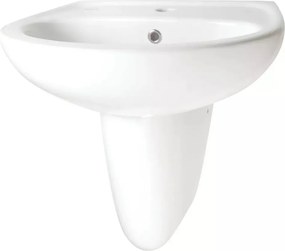 Semi-piedestal penru lavoar din ceramica Deante Jasmin alb