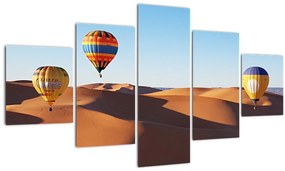 Tablou - baloane zburătoare în deșert (125x70 cm), în 40 de alte dimensiuni noi