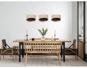 Lustră pe cablu GALAXY 3xE27/60W/230V bej/maro/aurie