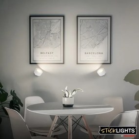 Briloner 3896016 - Aplică de perete LED reîncărcabilă TARI, reglabilă, LED/1,6W/5V, 1500 mAh, alb