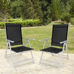 Set 2 fotolii de relaxare reglabile – set de balcon LEONARDO