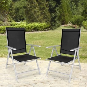 Set 2 fotolii de relaxare reglabile – set de balcon LEONARDO