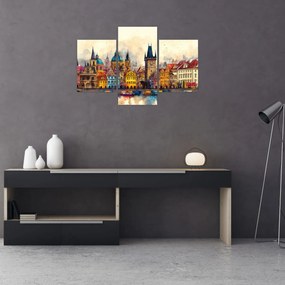 Tablou - Toamna în orașul pictat (90x60 cm)