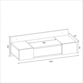 Măsuță de toaletă Zakkum Anthracite
