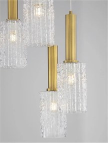 Lustra cu 5 pendule design modern Certa