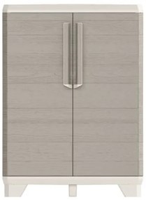 Dulap din plastic WOOD GRAIN LOW , 97 x 68 x 39 cm