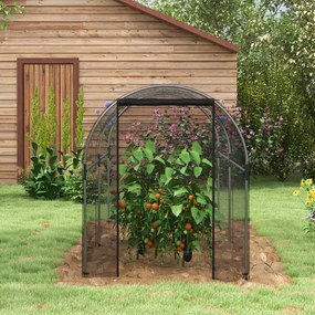 Outsunny Cort de Protecție pentru Plante, Cuscă de Cultură cu Ușă cu Fermoar pentru Gradină, Curte, Gazon, 1.2x3x1.5m | Aosom Romania