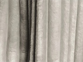 Canapea bej extensibilă/cu spațiu de depozitare cu tapițerie din catifea reiată 252 cm Kona – Makamii