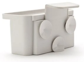 Organizator pentru chiuveta Brabantia SinkSide 1003311, Fixare pe peretele chiuvetei, Fund perforat, Gri deschis