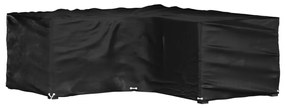 319315 vidaXL Husă mobilier de grădină în formă de L 16 ocheți, 215x215x70 cm