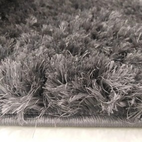 Covor shaggy gri închis Lăţime: 120 cm | Lungime: 170 cm
