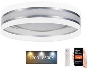 Plafonieră LED dimabilă SMART CORAL LED/24W/230V Wi-Fi Tuya albă + telecomandă