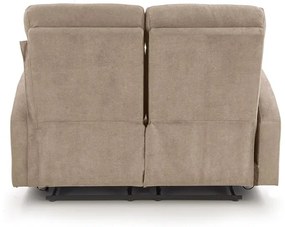 Canapea recliner Oslo 2S stofa bej H100 cm