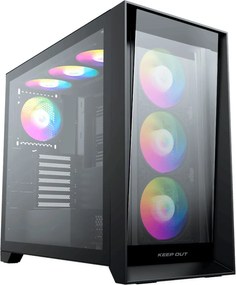 Unitate Semi-tower ATX KEEP OUT XC-911 PRO MASTER Negru