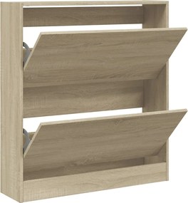vidaXL Pantofar, stejar sonoma, 80x21x87,5 cm, lemn compozit