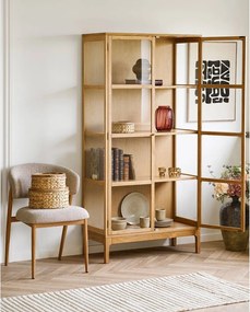 Vază roșie din sticlă lucrată manual (înălțime 21 cm) – House Nordic