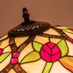 Brilagi - Lampadar Tiffany cu vitralii GARLAN 2xE27/60W/230V