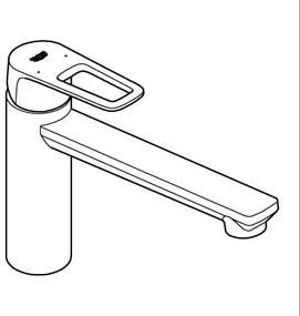 GROHE 31706000 - baterie pentru chiuvetă BAULOOP, crom lucios