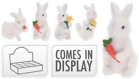 ACCESORIU DECORATIV IEPURE 9 CM, DISPONIBIL IN 4 VARIANTE, ALB