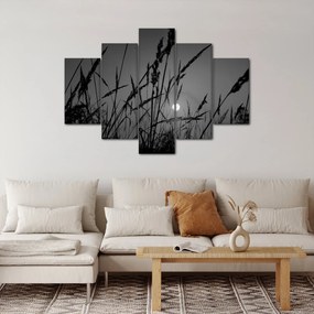 Tablou - Pajiște cu apus de soare (150x105 cm)