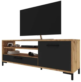 Dulap TV Cascade (stejar lancaster + negru). 1098746