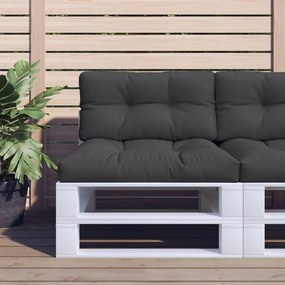 vidaXL Pernă de paleți, negru, 70x40x12 cm, material textil