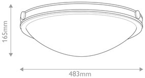 Hinkley HK-COLLIER-F-M-BX - Plafonieră COLLIER 3xE27/40W/230V Ø 48,3 cm