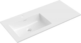 Mexen Otis chiuvetă încastrată stânga 101 x 46,5 cm, alb lucios - 25181000L