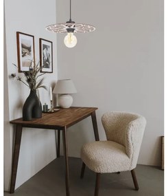 Lustră pe cablu FALCO 1xE27/60W/230V d. 30 cm bej