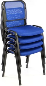 Scaun conferință pliabil  - albastru