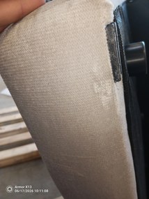 OFERTA Canapea de colt extensibila crem ZENA, reversibila calitatea a II-a
