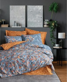 Set lenjerie pat dublu 129CTN4461, bumbac, multicolor, 240x260 cm, cu