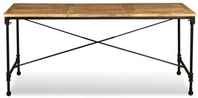 Masa de bucatarie, lemn masiv de mango, 180 cm 1, Maro deschis, 180 cm