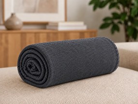 Patura fleece STRIA, gri inchis Dimensiune: 150 x 200 cm
