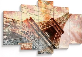 Tablou - Turnul Eiffel în stil vintage (150x105 cm)