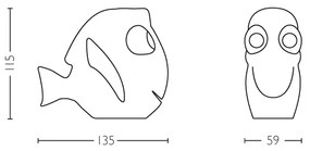 Philips 71768/90/16 - Lampă LED pentru copii Disney Dory 1xLED/0,3W/3V