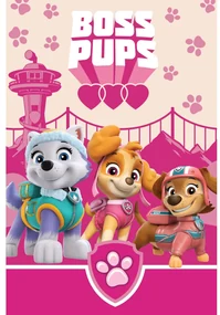 Patrula Cățelușilor Boss Pups pătură polar 100x150cm