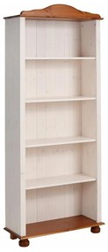 Bibliotecă albă/în culoare naturală din lemn masiv de pin 70x181 cm Ella – Støraa