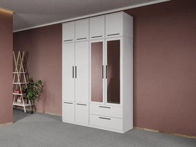 Set mobila dormitor 4 piese Alb Levi C24