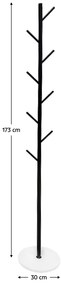 Cuier TUKAN, negru