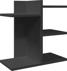 vidaXL Organizator birou, negru, 42x21,5x42 cm lemn prelucrat