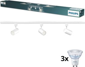 Philips - Spot LED dimabil pe șină, sistem EASYLINK 3xGU10/6,2W/230V 1m alb