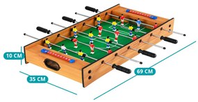 Masă de fotbal și air hockey 2 în 1