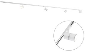 Sistem de șine modern trifazic alb cu 4 spoturi 3000-4000K - Ruler 38