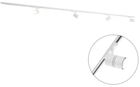 Sistem de șine modern trifazic alb cu 4 spoturi 3000-4000K - Ruler 38