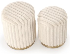 Set 2 tabureti Fido crem/auriu
