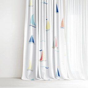 Goldea draperie 100% bumbac - bărci cu pânze 220x150 cm