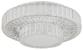 Plafoniera LED cu telecomanda design modern Mucky crom 50cm